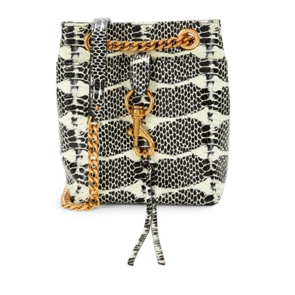 Rebecca Minkoff Handbags - Rebecca Minkoff Embossed Leather Mini Bucket Bag